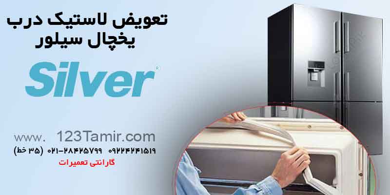 تعویض نوار لاستیک درب یخچال‌ سیلور