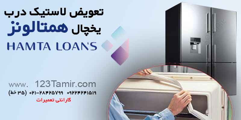 تعویض نوار لاستیک درب یخچال‌ همتالونز Hamta Loan's